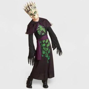 Boys Hyde and Eek LIGHT UP Sorcerer Costume Size Small 4/7 Robe Mask Gloves NWT
